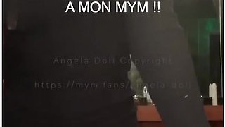 Angela Doll - Risky Challenge: Getting Fucked In The Ass By My Office Colleague In The Wc !!