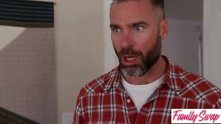 Busty Redhead SwapMilf Lauren Phillips & Lulu Chu Are Mesmerized Swapsons Cock