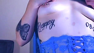 Bruised Slut Strips with Anal Plug