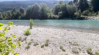 Lost in South Argentina with Alba: Huge Cock Facial on Beach