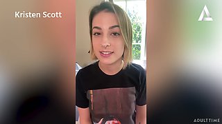 Sexy pornstars encouraging fans to stay home during a lockdown