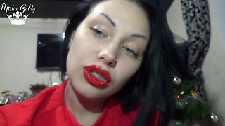 Red lips & lipgloss JOI