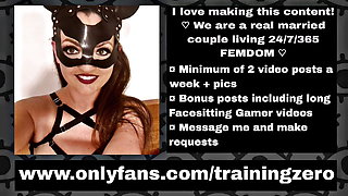 Femdom Naked Yoga with Miss Raven Training Zero Male Slave Yoga Mat Servitude Sleep Sack Bondage BDSM FLR