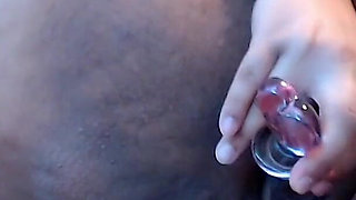 Moaning Pounding My Fat Pussy with Vibrator