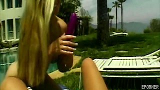 Lesbians Play Dirty When Together On The Pool