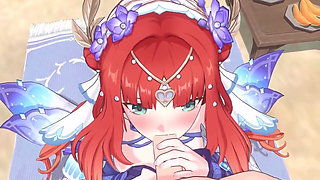 Genshin Impact - Ayaka, Barbara and Nilou's Secret Beach Sex with Aether - Seductive Moans - 3D NSFW Animation