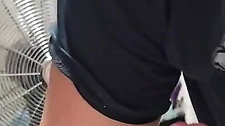 Sucking His Dick Ass up in the Mirror and He Fucks My Face Till He Bust a Nut All in My Mouth and I Swallow Like a Good Girl