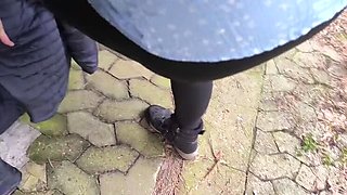 Bouncy Tits Action Outdoor BBQ Spanking - Public Sex & Pussy Punishment