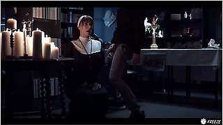 Freeuse Fantasy, Sata Jones And Sam Bourne - Porn For Atheists - Redhead Nun Time Stop Facefucked With Cum In Mouth