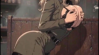 Hot Anime Wife in a Pub