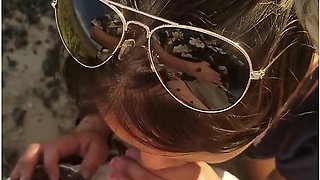 Sensual Blowjob In Public With Double Rainbow In Background!