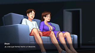 My stepmom and I discovered how in love we were, so we made love many times in secret - Summertime Saga