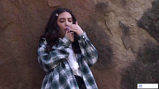 Jane Wildes Secret Lesbian Student April Hot Stalks Crush April Olsen in Outdoor Uniform Seduction with
