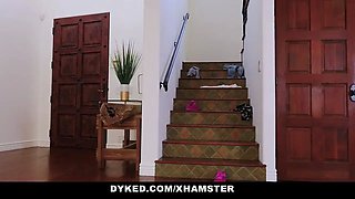Dyked - hot milf tempts and screws straight young daughter