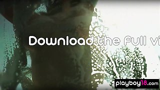 Naked mom and 18-year-olds waxing a Ferrari