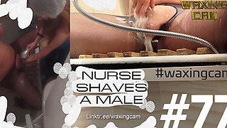 #77 Nurse Shaves a Male
