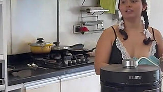 Cleaner Fucks Her Boss's Son.