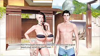 Prince Of Suburbia #47: Fucking my stepaunt's tight pussy from behind in the beach bathroom - Gameplay (HD)