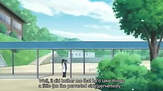 Anime schoolboy defiles two horny hentai girls, as an audience of students observe