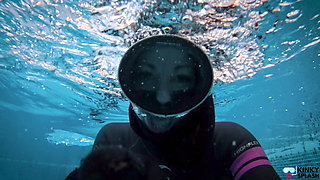 Underwater Giantess Hunts & Claims Her Tiny Prey