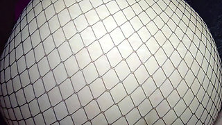 Amateur wife in fishnets analed, gaped and creampied