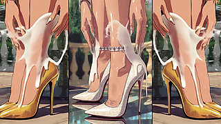 High-Heels get cum from alle sites an will be licked by hot anime girls Chapter 2