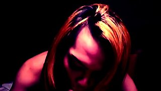 Shemale tranny gets blowjob before sucking