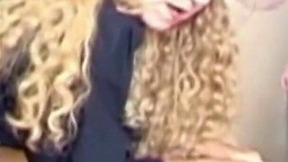 French Cum Eating Slut Got to Please Two Cocks in Office