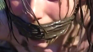 Trash Bondage Humiliation - Desperate Woman Craving Creampie