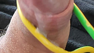 Cumshot with massager 44