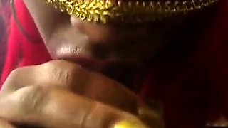 Masked Ebony Amateur Gives Blowjob and Swallows