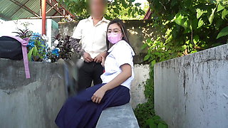 Pinay Student and Pinoy Teacher sex in public cemetery
