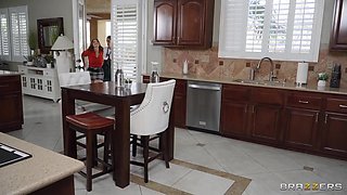 Horny Housewife's Revenge Cock Sharing Part 1: Threeway with Ember Snow, LaSirena69, and David Lee