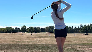 Public Orgasm at the Driving Range