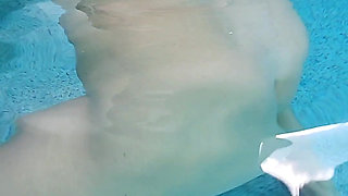 Anaked Pool Fun in Slo-mo. These Boobs Make Quite the Splash, Don't They?