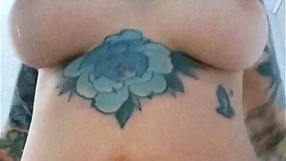 Big boobs milf masturbates with her dildo