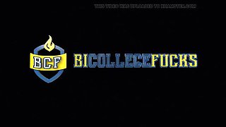 Bi College Threesome - Straight Stud Fucks Every Hole in Hot MMF Scene