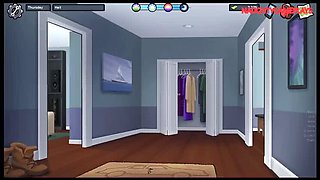 Lucky Guy Kisses Hot MILF Landlady & Gets Footjob From Girlfriend - Summertime Saga 3D Sex Animation