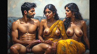 Village forest sex with my girlfriend and her friend