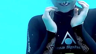 Underwater Wetsuit JOI in My Private Pool