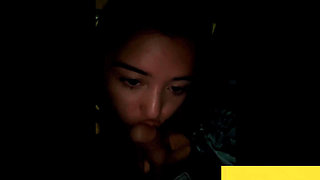 Stepdaughters show themselves in public and have sex in the car