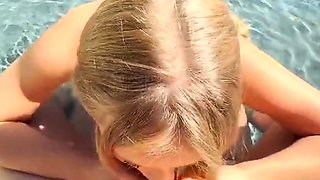 Littlepolishangel Gets Creampied In The Pool