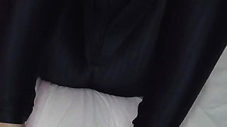 Latina Doing Oiled Footjob Wearing Shiny High Heels on Her Sexy Feet