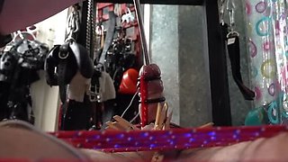 Mistress LDC Shocks and Sounds My Cock with Electro CBT