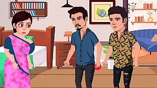 Hot Indian Bhabhi Takes Two Big Cocks in Her Holes - Hardcore Threesome DP - Part 2