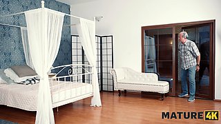 Watch how mature brunette Lilian Black cheats on her husband with a hung young stud!