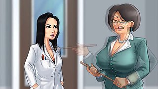 Naughty brunette teacher Hotsummer117 uses a magical belt for some steamy fun