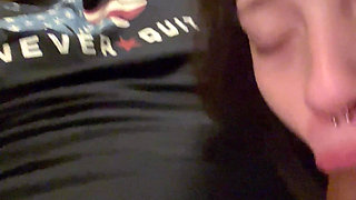 18 Year Old Sucks Her First Cock!!