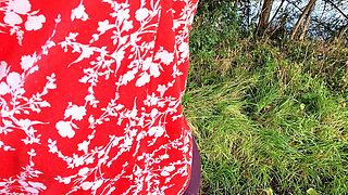 In the Field Her Naked Breasts Beaten