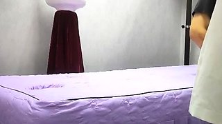 Asian amateur in maid uniform